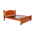 Settle Sofia Stylish Wooden Bed Queen Size - Teak Finish_1
