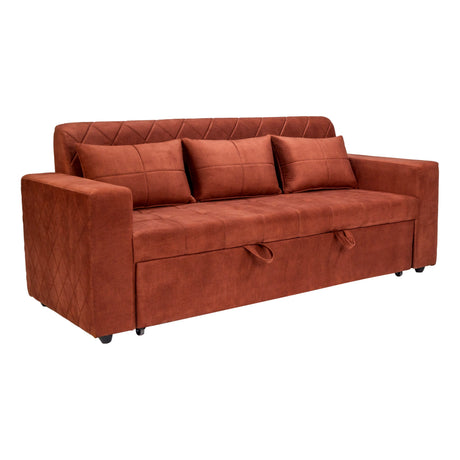 Shanghai Pro Delux Fabric Sofa Cum Bed - Honey