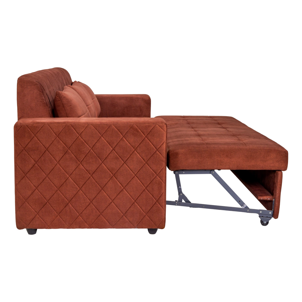 Shanghai Pro Delux Fabric Sofa Cum Bed - Honey
