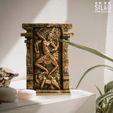 Replica of Kalari from Moovar Temple  8 In Sculpture - Antique Bronze