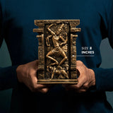 Replica of Kalari from Moovar Temple  8 In Sculpture - Antique Bronze