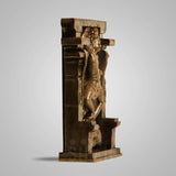 Replica of Kalari from Moovar Temple  8 In Sculpture - Antique Bronze