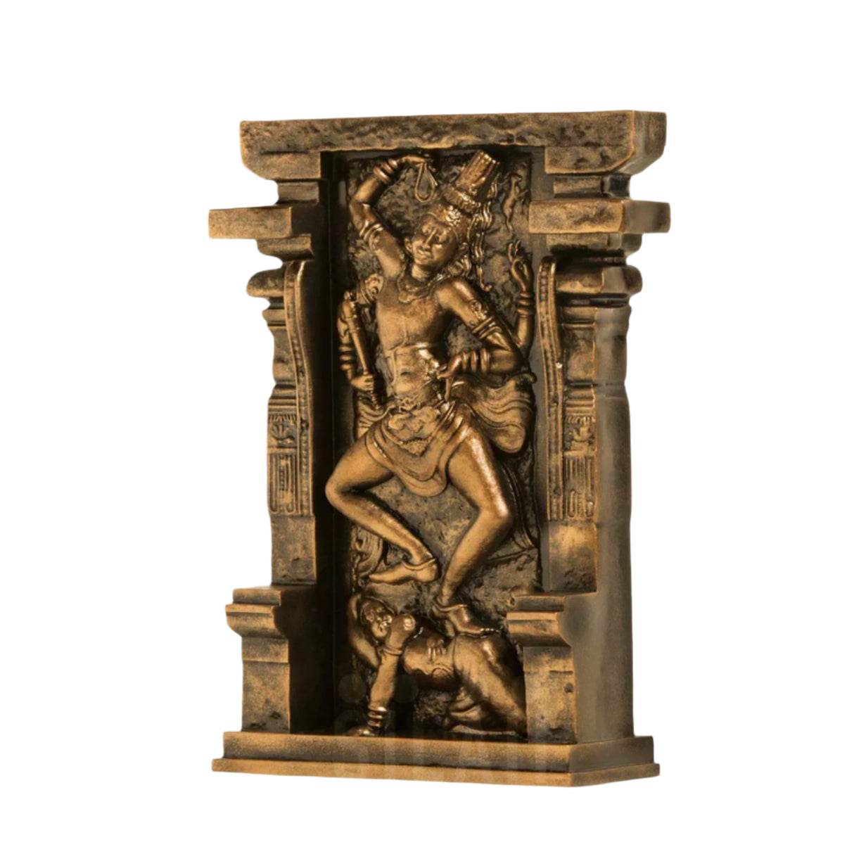 Replica of Kalari from Moovar Temple  8 In Sculpture - Antique Bronze
