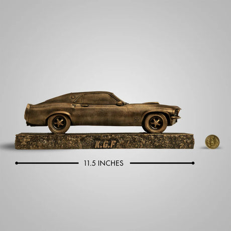 Replica of Mustang Car 11.5 In Sculpture - Antique Bronze