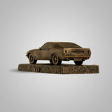 Replica of Mustang Car 11.5 In Sculpture - Antique Bronze