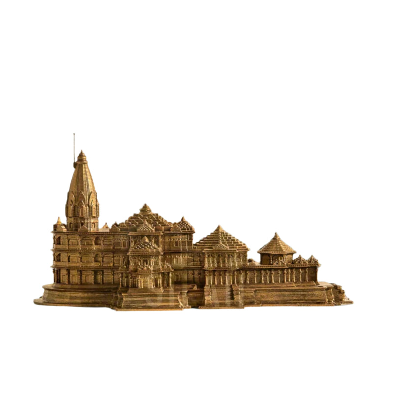 Ram Mandir Replica 6 In Sculpture - Antique Bronze