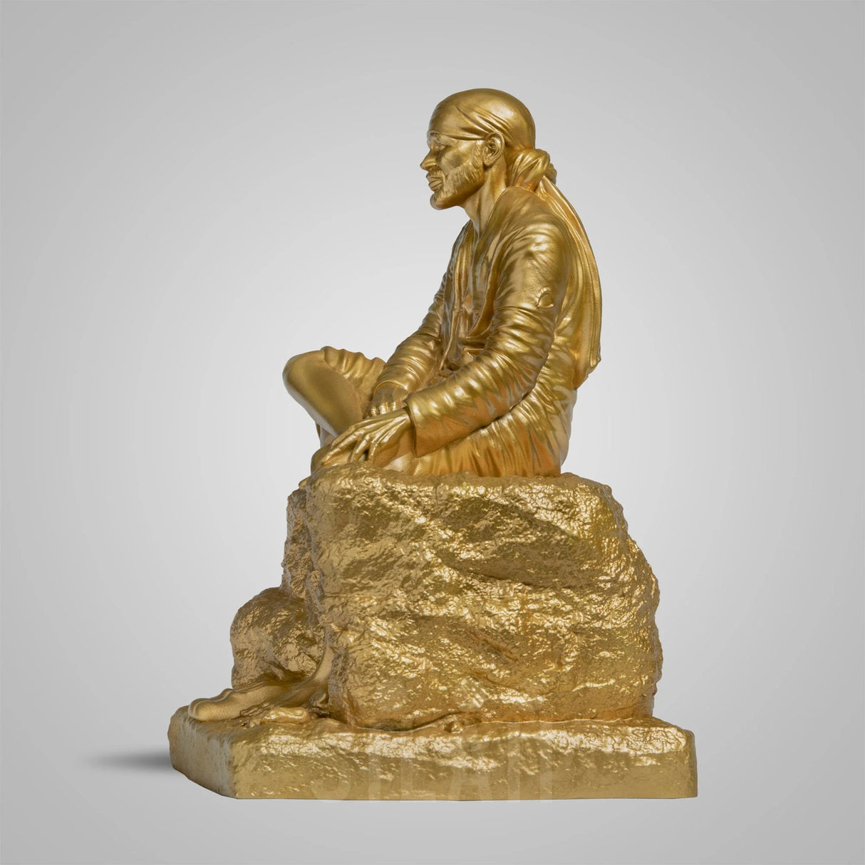 Shirdi Sai Baba Idol 6 In  Sculpture - Gold