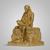 Shirdi Sai Baba Idol 6 In  Sculpture - Gold