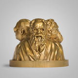 The Radical Revolutionaries 3 Face 4 In Sculpture - Gold