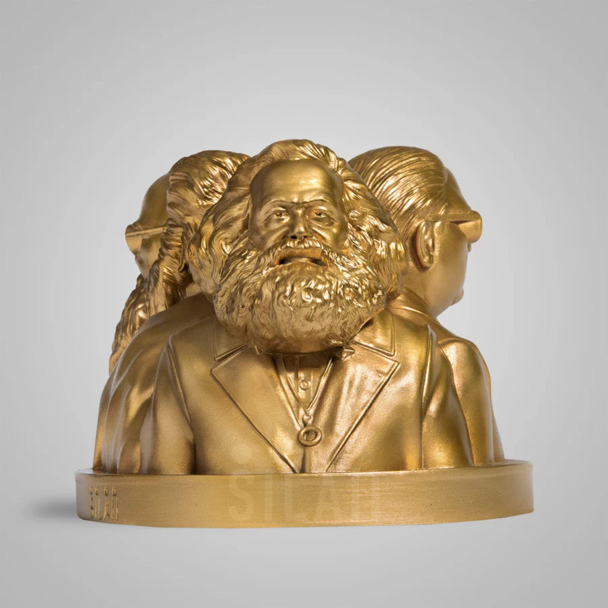 The Radical Revolutionaries 3 Face 4 In Sculpture - Gold