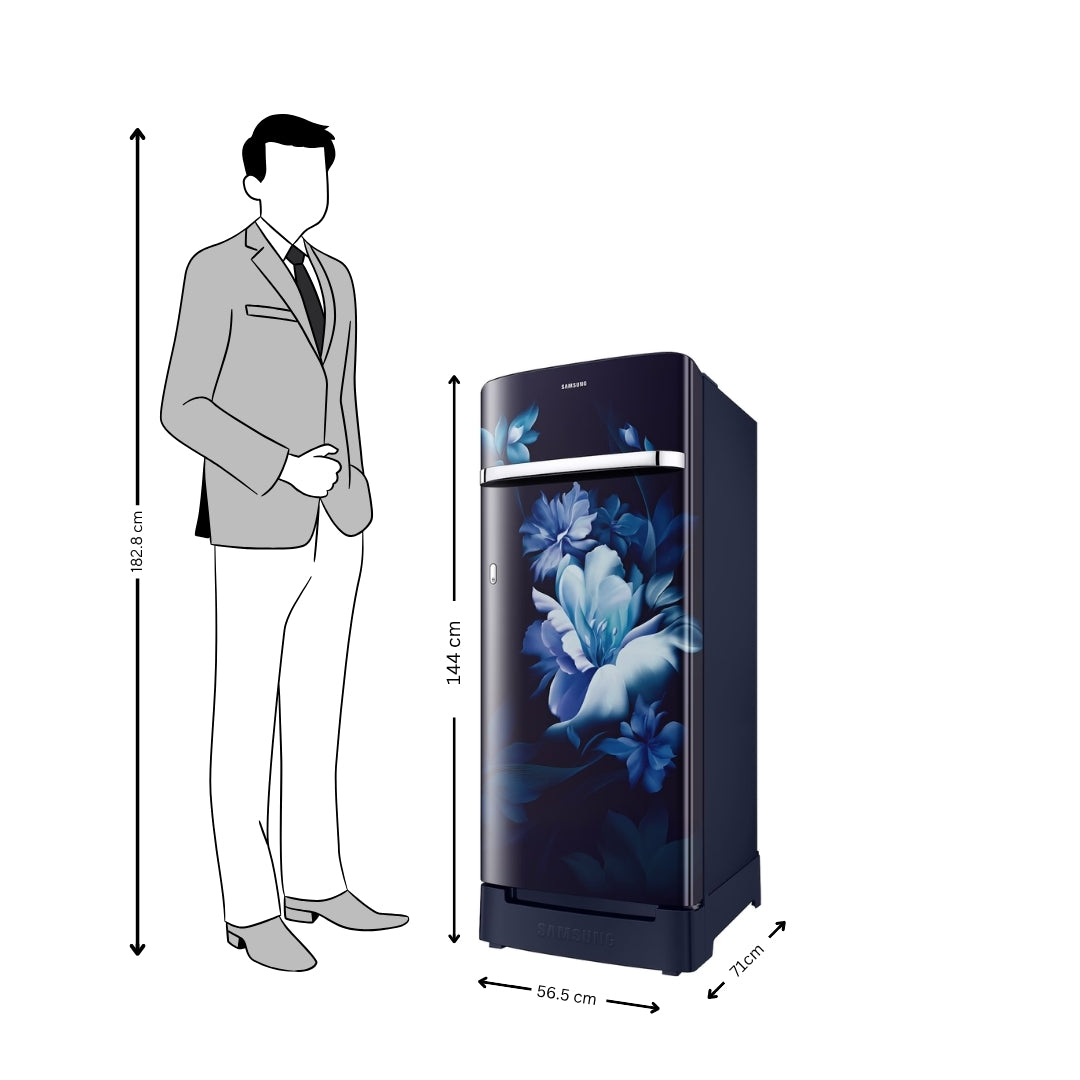 Single Door Refrigerator RR23H2H35UZ  - Dimension -5