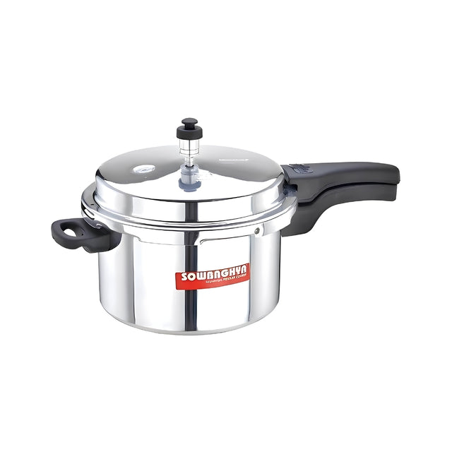 Sowbaghya Aluminium Pressure Cooker 5 L_Front View