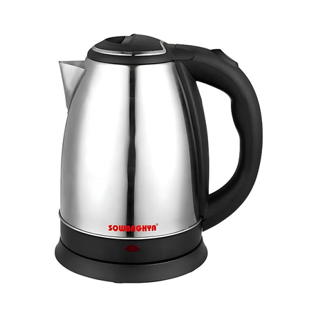 Sowbaghya EWK02 Stainless Steel Durable Fast Boiling Water Kettle 1.5 L - Silver_Front View