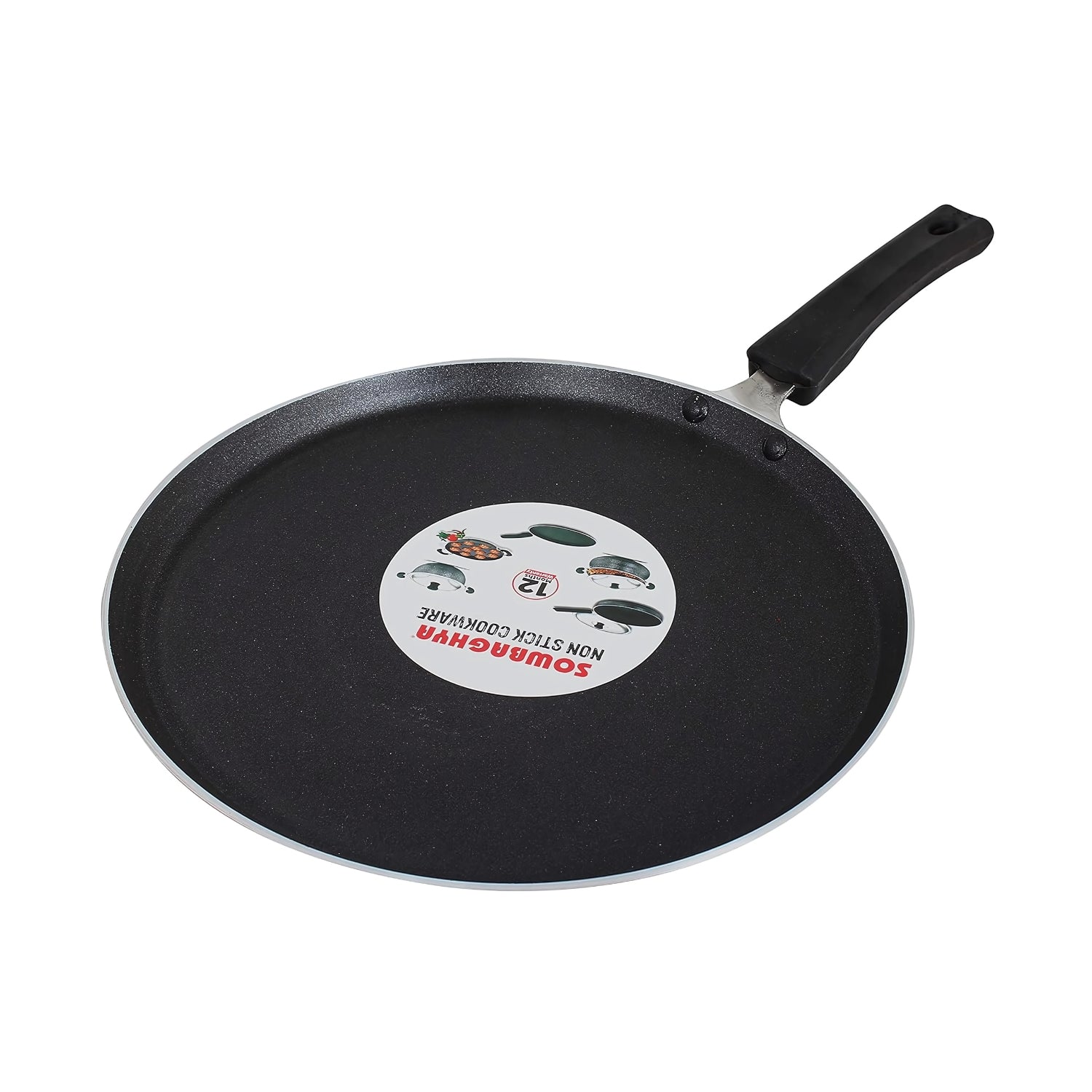 Sowbaghya Non Stick Dosa Tawa 28 cm - Red_4