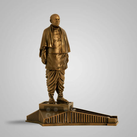 Statue of Unity Replica Sardar Vallabhbhai Patel  1 Feet Sculpture - Antique Bronze
