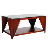 Stow Wooden Coffee Table - Light Walnut Finish