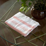 Doctor Towles Stripe Waffle Weave Bath Towel 70 x 140 cm - Orange