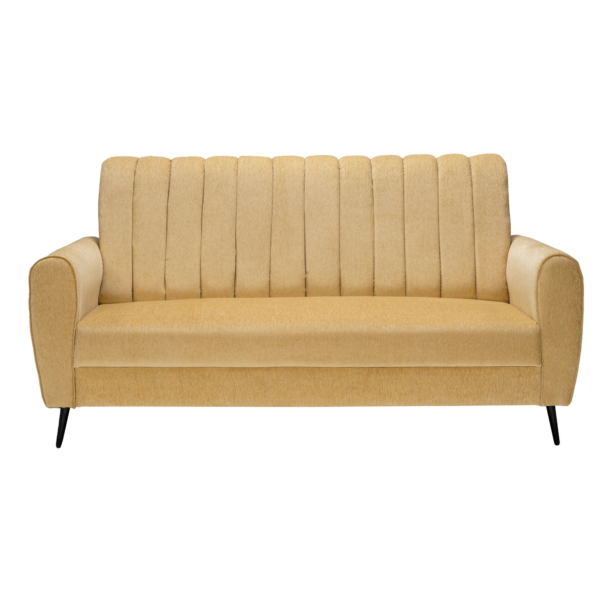 Suez Pro Luxe Striped Fabric Sofa 3 Seater - Beige