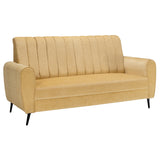 Suez Pro Luxe Striped Fabric Sofa 3 Seater - Beige