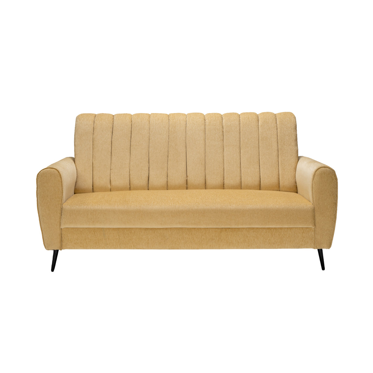 Suez Pro Luxe Striped Fabric Sofa Set (3+1+1 Seater) - Beige