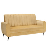 Suez Pro Luxe Striped Fabric Sofa Set (3+1+1 Seater) - Beige