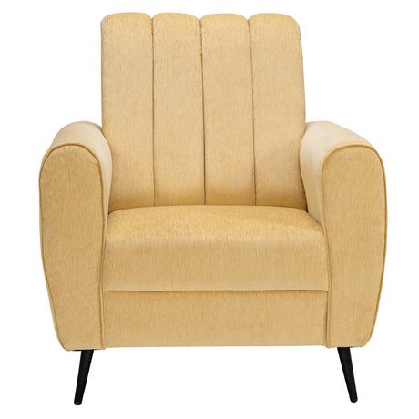 Suez Pro Luxe Striped Fabric Sofa Set (3+1+1 Seater) - Beige