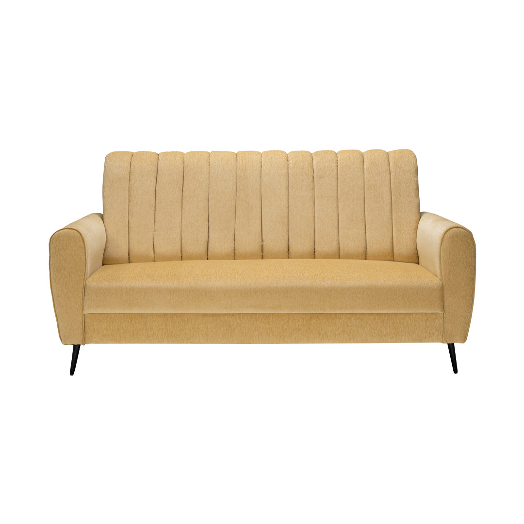 Suez Luxe Striped Fabric Sofa 3-Seater - Beige_2