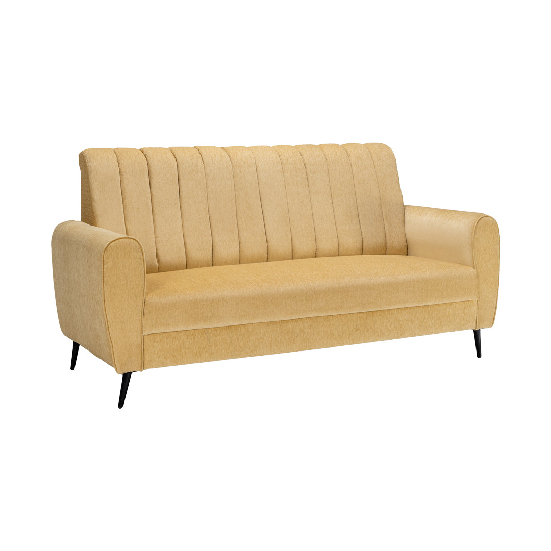 Suez Luxe Striped Fabric Sofa Set (3+1+1-Seater) - Beige_2