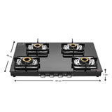 Sujata Classic 4B Cooktop Gas Stove – Black