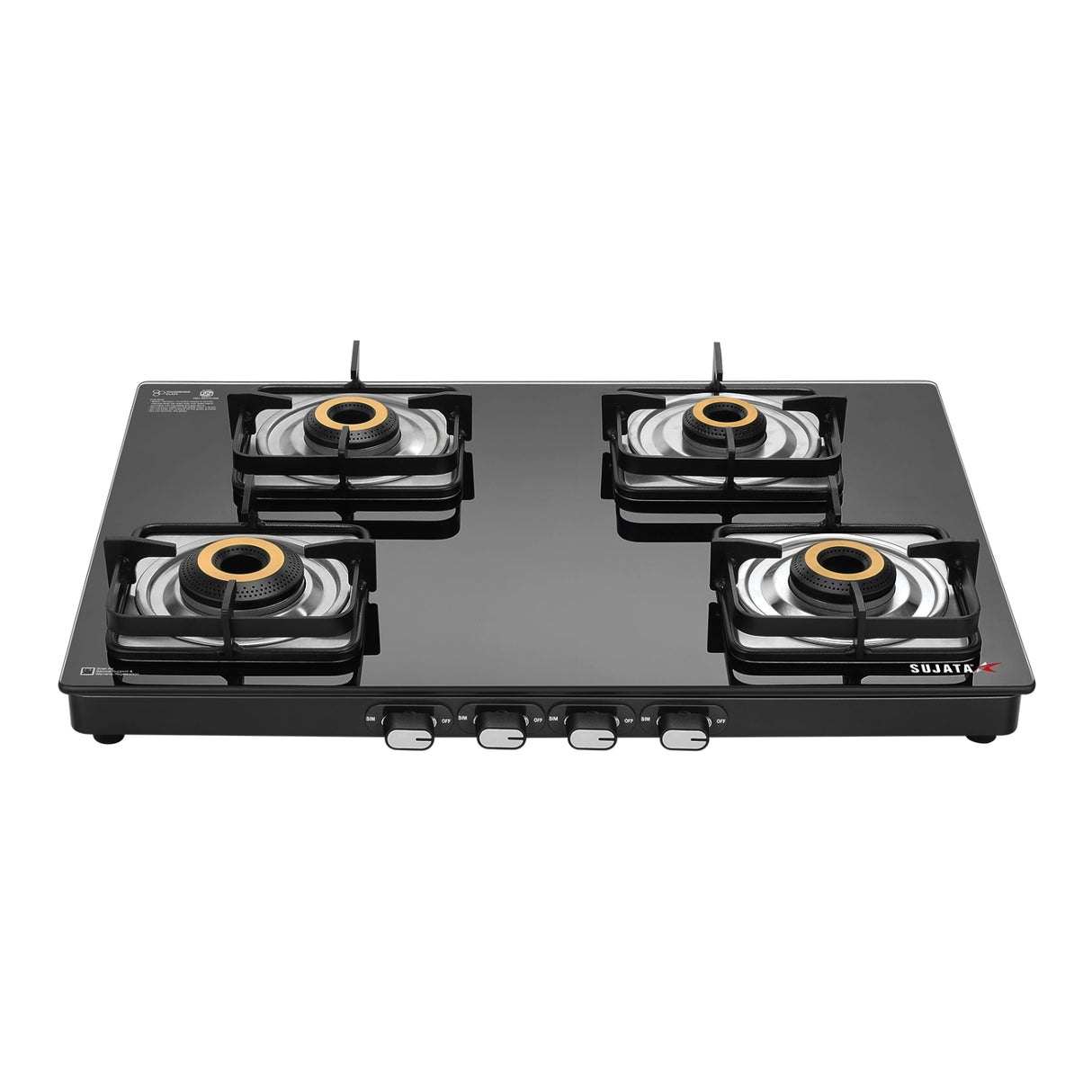Sujata Classic 4B Cooktop Gas Stove – Black