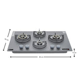 Sujata Palladium FB 4B 90CR FFD Built-in Hob – Black
