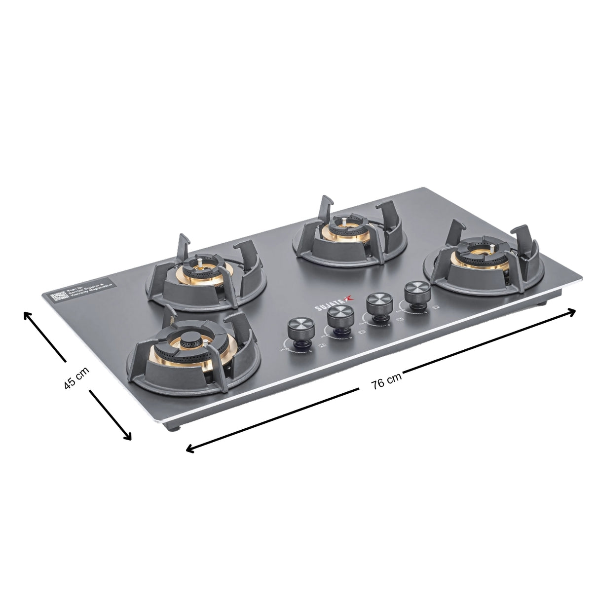 Sujata Osmium 4B 76TP Built-in Hob –Black_3