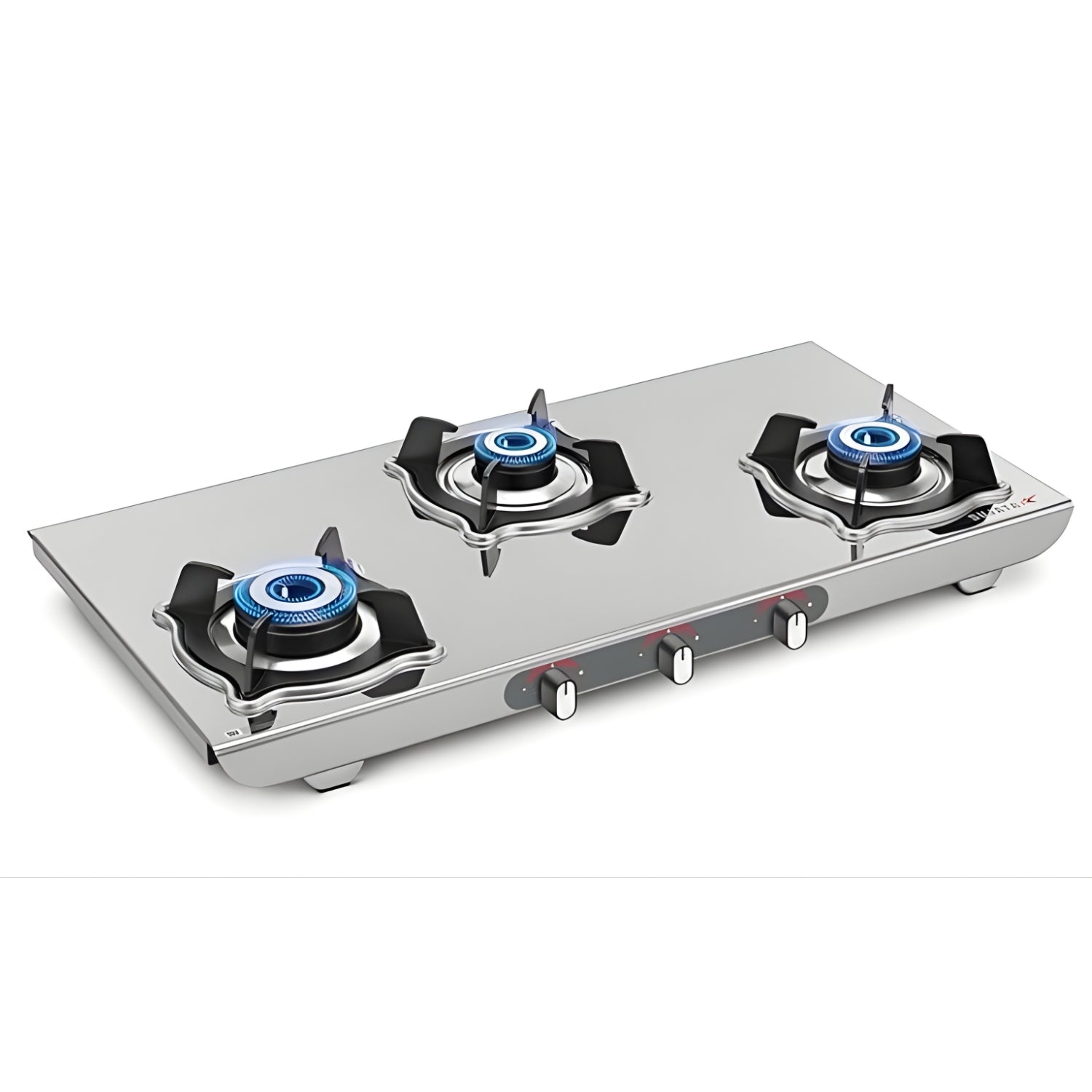 Sujata Sterno 3-Burner Cooktop Stainless steel Gas Stove – Silver_2