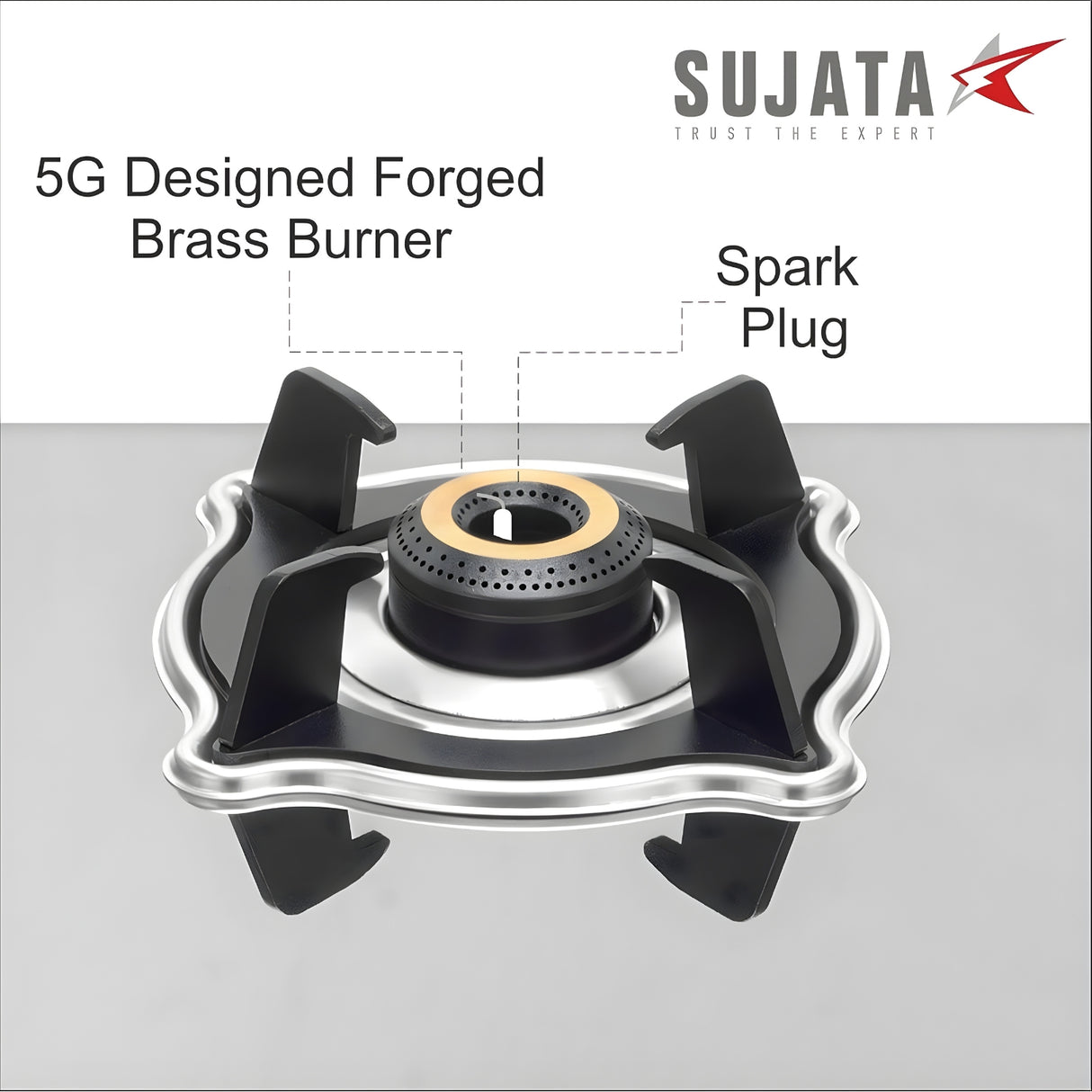Sujata Sterno 3-Burner Cooktop Stainless steel Gas Stove – Silver_6