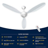 Super Fan X1 Ceiling Fan 48 in - White