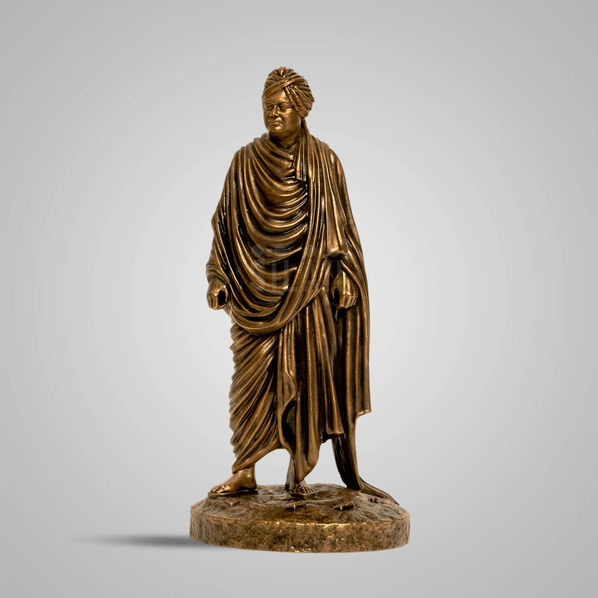 Swami Vivekananda Full Figure 1 Feet  Sculpture - Antique Bronze