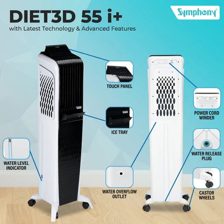 Symphony Diet 50 I + Tower Air Cooler 50 L - Black_2