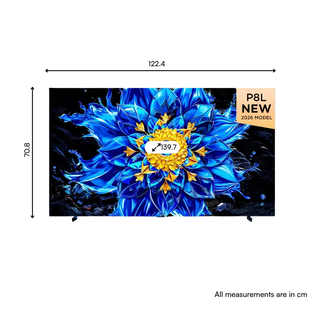 TCL 55P8L  _Dimension 
