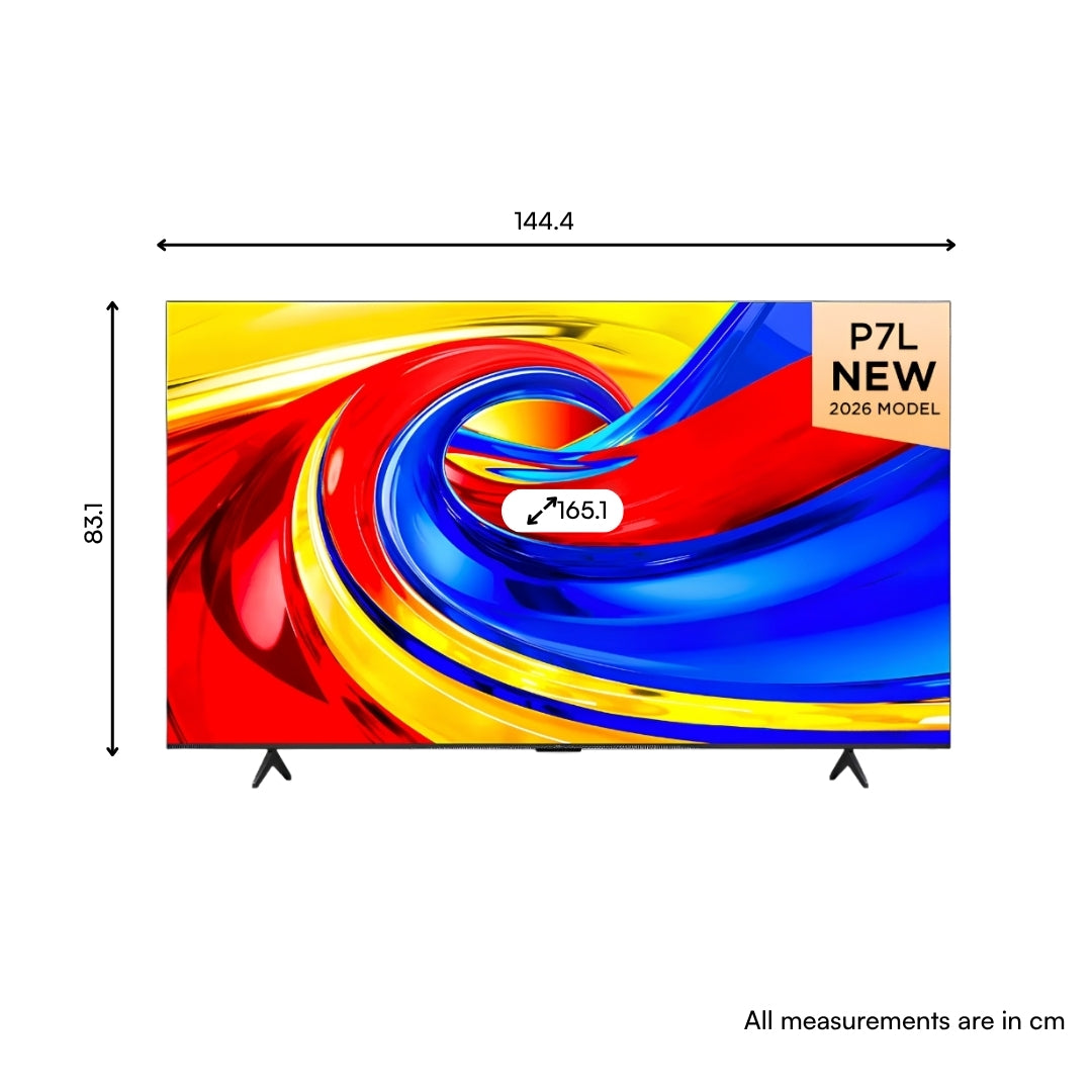 TCL 65P7L Dimension