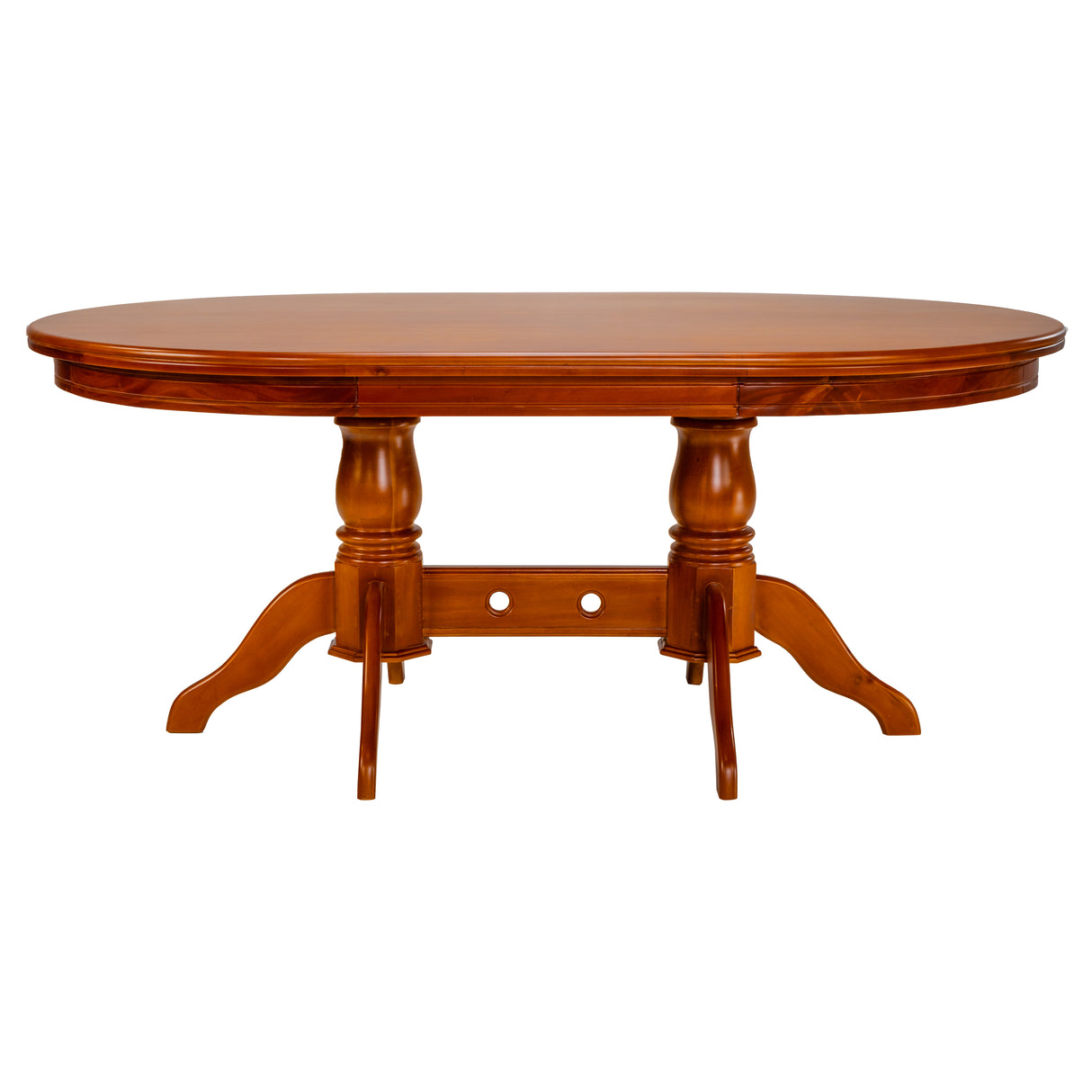 Texas Pro Oval Wooden Top Dining Table 4 Seater- Teak Finish