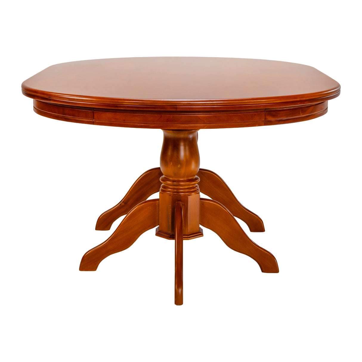Texas Pro Oval Wooden Top Dining Table 6-Seater - Teak Finish
