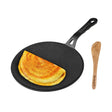 The Indus Valley Cast Iron Concave Tawa 25.4 cm - Black_Front View
