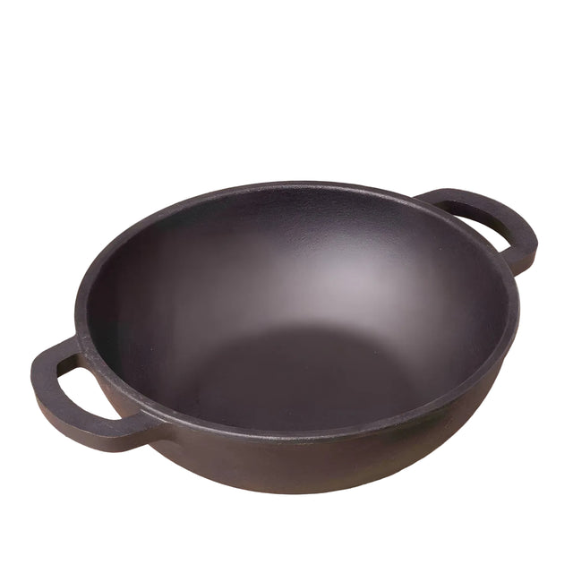The Indus Valley Cast Iron Deep Kadai 2.3 L – Black_1