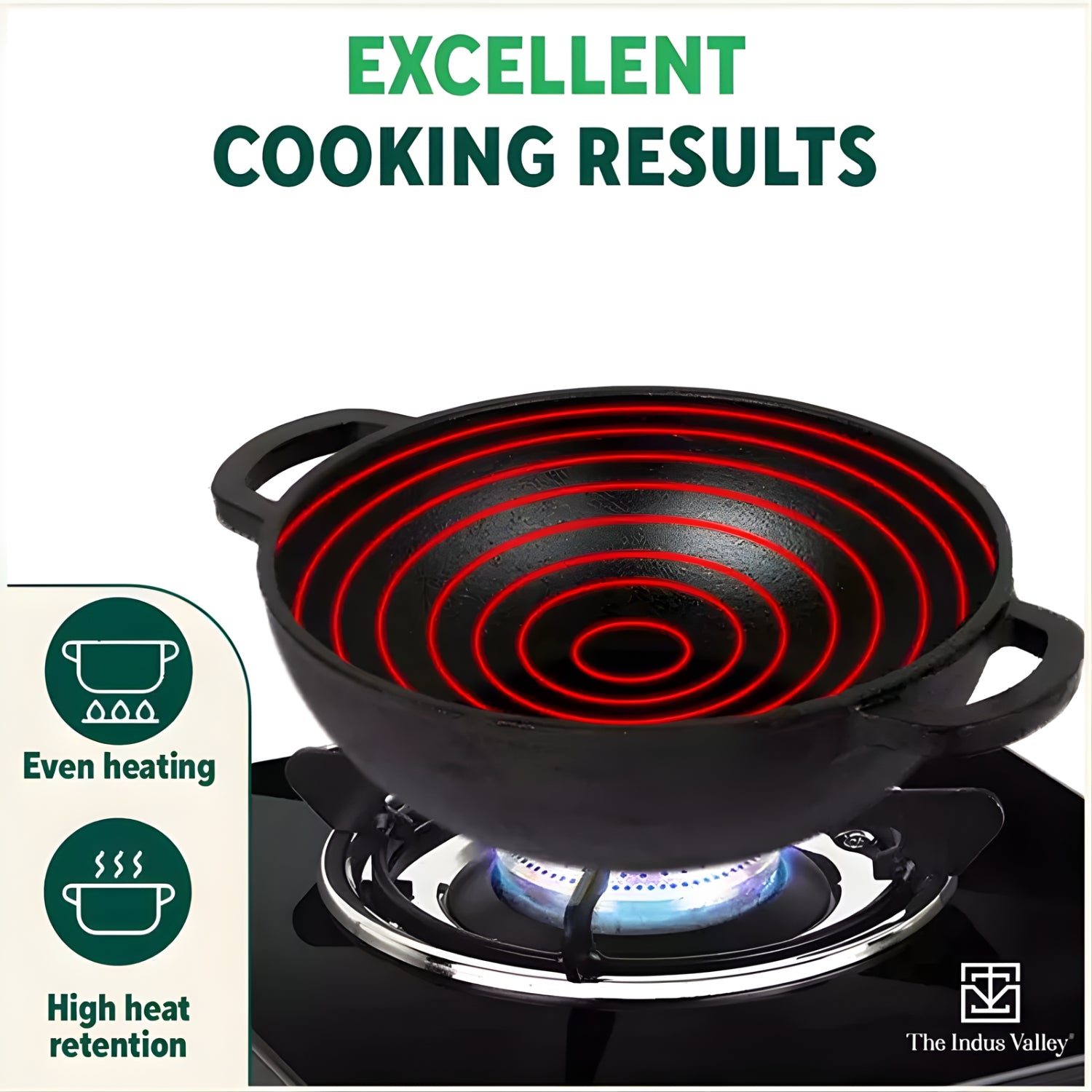 The Indus Valley Cast Iron Deep Kadai 2.3 L – Black_6