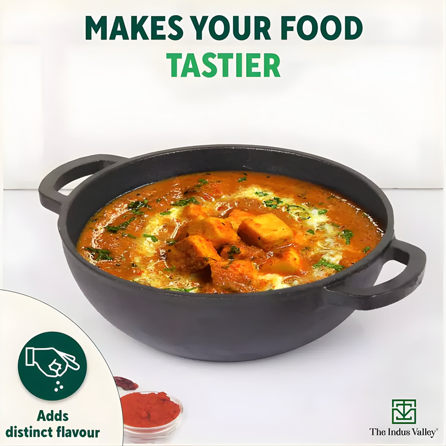 The Indus Valley Cast Iron Deep Kadai 2.3 L – Black_8