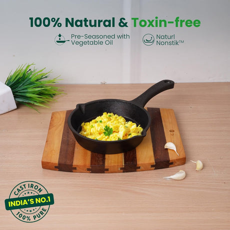 The Indus Valley Cast Iron Mini Skillet 15.7 cm \ 6.2 inch – Black_2