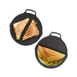 The Indus Valley Cast Iron Round Griddle Grill Pan 26 cm – Black_Front View