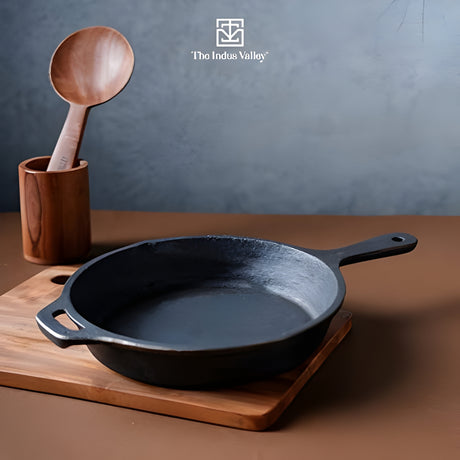 The Indus Valley Cast Iron Skillet 25 cm \ 1.6 L - Black_2