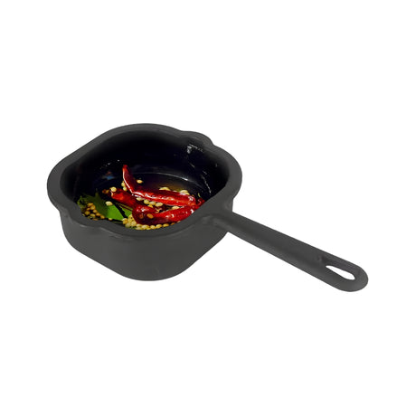 The Indus Valley Cast Iron Tadka Pan 0.4 L – Black_Front View