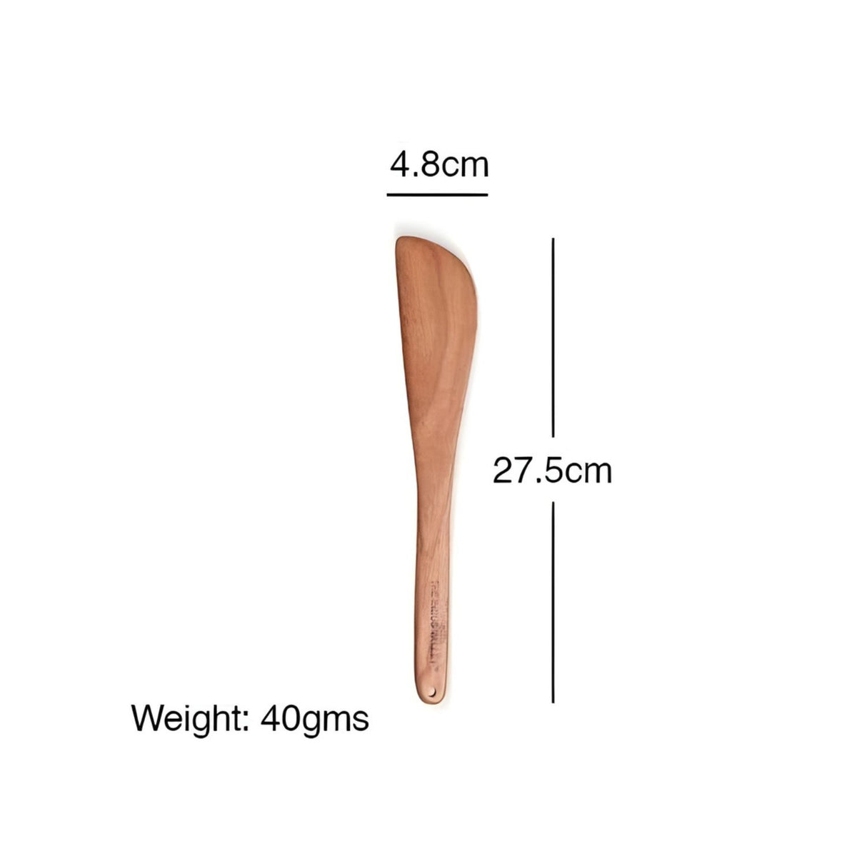 The Indus Valley Handmade Neem Wood Cooking Spatula 27 cm_3